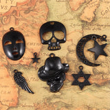 Punk Pendant Cowboy Mask Skull Accessories Set
