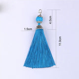 5/10pcs 22 Mix Vintage Lobster Clasp Silk Tassel DIY Tassel Pendant