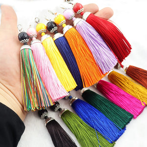 5/10pcs 22 Mix Vintage Lobster Clasp Silk Tassel DIY Tassel Pendant