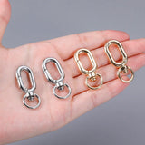 5/10pcs 39mm Lobster Clasp Snap Hooks Swivel Dog Buckle Bag Keyring Buckles