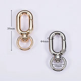 5/10pcs 39mm Lobster Clasp Snap Hooks Swivel Dog Buckle Bag Keyring Buckles