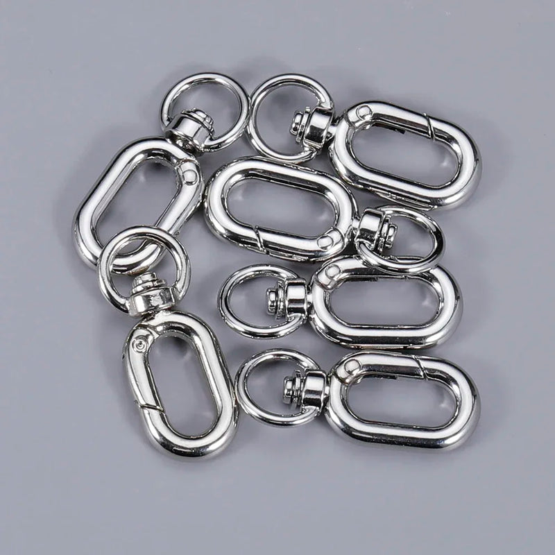 5/10pcs 39mm Lobster Clasp Snap Hooks Swivel Dog Buckle Bag Keyring Buckles