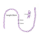 Acrylic Link Lobster Clasp Chain for DIY Jewelry Making, Kids Necklace, Bracelet