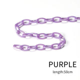Acrylic Link Lobster Clasp Chain for DIY Jewelry Making, Kids Necklace, Bracelet