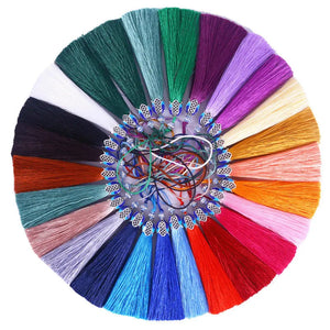 Crown Cap Tassel Brush Pendant Silk Tassel Charms DIY Jewelry Making