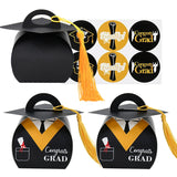 Graduation Cap Cookie Boxes Doctor Hat Candy Gift Box for Grad Celebration