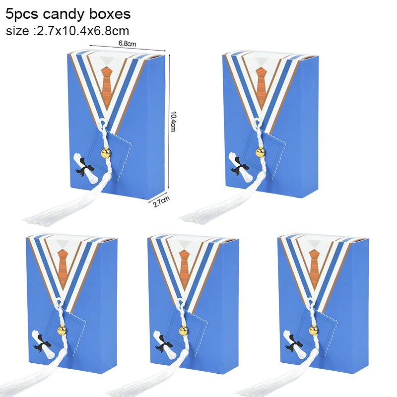 Graduation Cap Cookie Boxes Doctor Hat Candy Gift Box for Grad Celebration