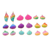 Colorful Seashells Beads Charms Pendants for Necklace Earring