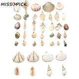 Colorful Seashells Beads Charms Pendants for Necklace Earring
