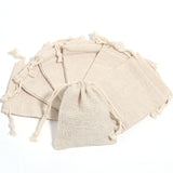 Jute Drawstring Pouch Burlap Beige Gift Bags Wedding Christmas Party Bags