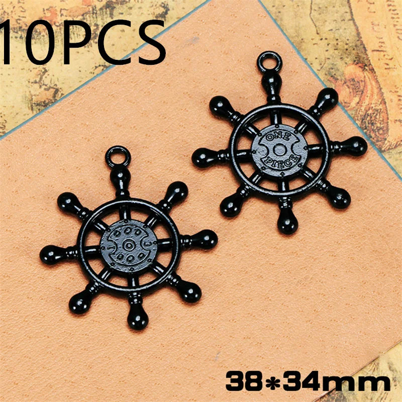 Punk Series Pendant Anchor Rudder Jewelry Making