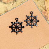 Punk Series Pendant Anchor Rudder Jewelry Making