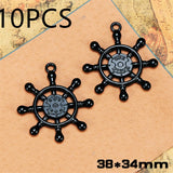 Punk Series Pendant Anchor Rudder Jewelry Making