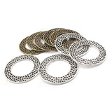 5-10pcs Bronze 30mm 50mm Circle Charms Pendants DIY Jewelry Findings