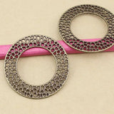 5-10pcs 50mm Bronze Circle Pendants Charms DIY Jewelry Making