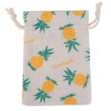 Lovely Pattern Burlap Gift Bag Drawstring Pouch Jewelry Packaging