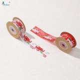 25mm Snowflake Christmas Car Grosgrain Ribbon - 5/10 Yards
