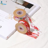 25mm Snowflake Christmas Car Grosgrain Ribbon - 5/10 Yards