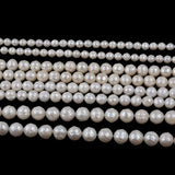 5-12mm Faceted Loose Freshwater Round Pearls Beads Strands for Jewelry Making