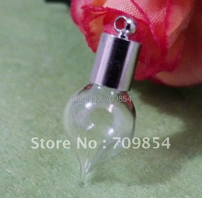 Heart-Shape Wishing Glass Bottle Charm Necklace Gift