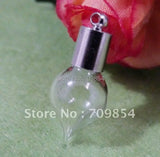 Heart-Shape Wishing Glass Bottle Charm Necklace Gift