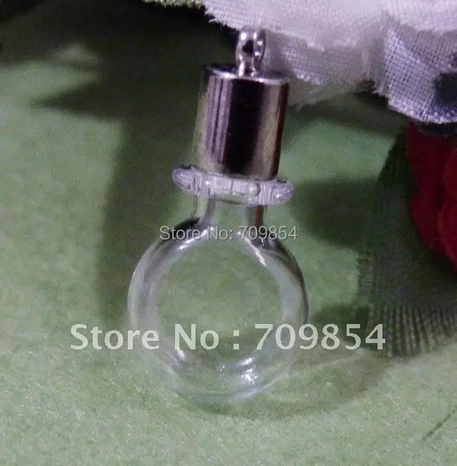 Clear Rice Vial Necklace Gift 5*20*11mm