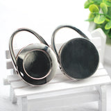 30mm Round Metal Crystal Alloy Purse Hooks Folding Portable Table Hook