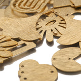 Raw Brass Moon/Maple Leaf Pendants DIY Charms Necklace Earrings Findings