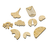 Raw Brass Moon/Maple Leaf Pendants DIY Charms Necklace Earrings Findings