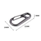 Mini Metal Lobster Clasp Keychain Carabiner Outdoor Hiking Buckle