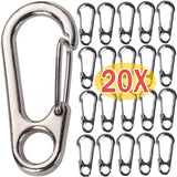 Mini Metal Lobster Clasp Keychain Carabiner Outdoor Hiking Buckle