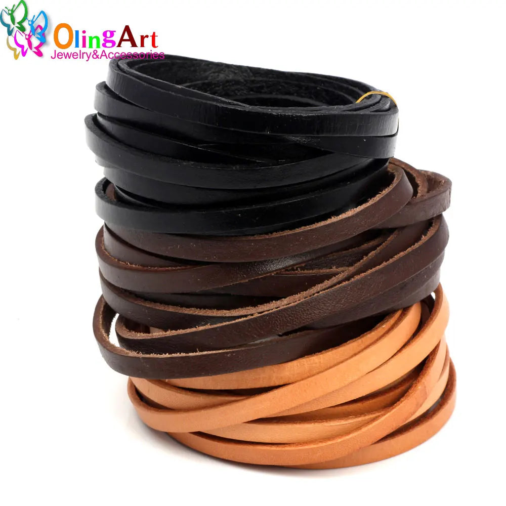 5*2mm 3YD/Lot Leather Cords DIY Jewelry Making