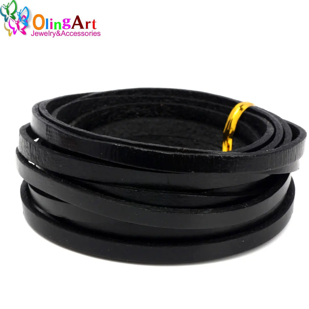 5*2mm 3YD/Lot Leather Cords DIY Jewelry Making