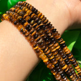 5*2mm Tiger Eye Rondelle Loose Beads 15''