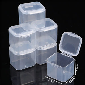 Mini DIY Beads Storage Box Clear Jewelry Container Case Plastic Organizer