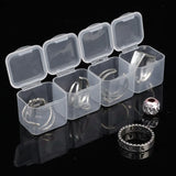 Mini DIY Beads Storage Box Clear Jewelry Container Case Plastic Organizer