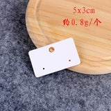 100pcs/Lot Rectangle Earring Display Card Customizable