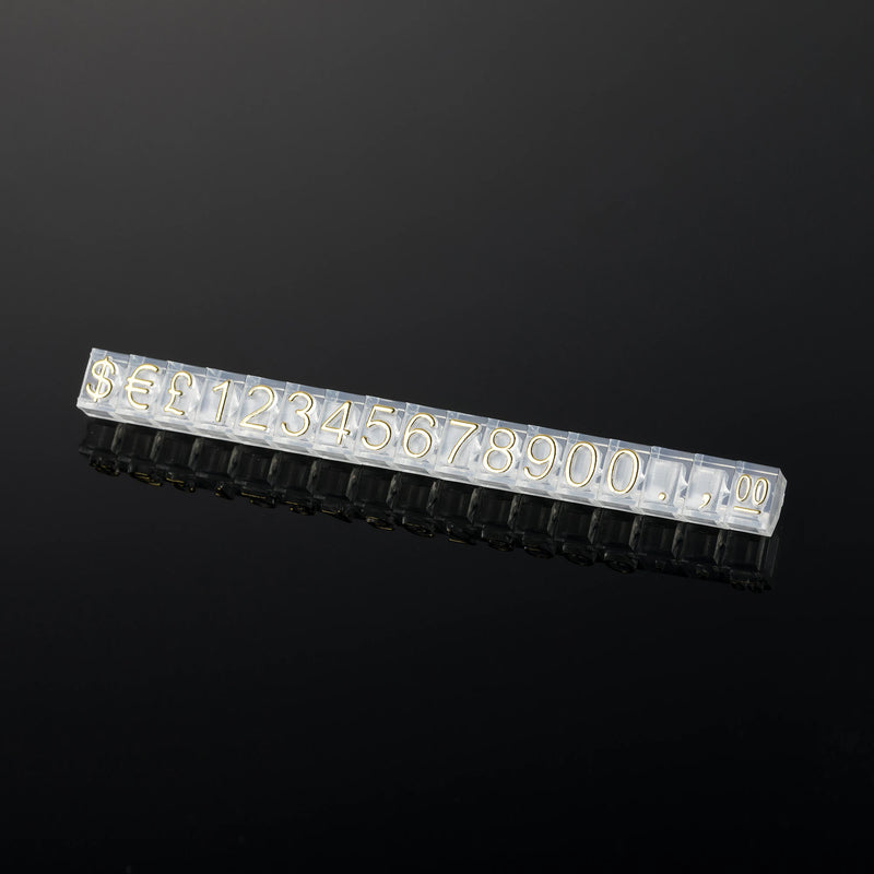 5mm Cubes Tag Numeral Cubes Euro Shop Stand