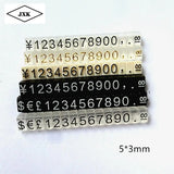 5mm Cubes Tag Numeral Cubes Euro Shop Stand