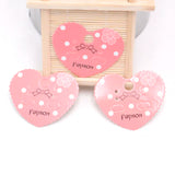 Pink Earring Packing Cards Heart Shape Jewelry Packaging