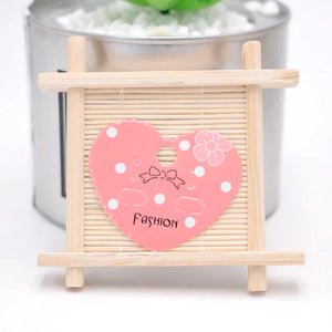 Pink Earring Packing Cards Heart Shape Jewelry Packaging