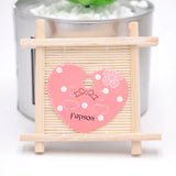 Pink Earring Packing Cards Heart Shape Jewelry Packaging