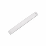 20pc Stainless Steel Rectangle Charm Mirror Polish DIY Blank Tag Engrave Name