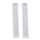 5-5.5mm Half Drilled Round Pearls, Loose Pearl Pair