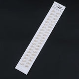 5-5.5mm Half Drilled Round Pearls, Loose Pearl Pair