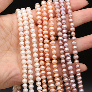 5-5.5mm Natural Freshwater Pearl Beads - DIY Bracelet Necklace Making