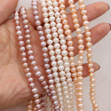 5-5.5mm Natural Freshwater Pearl Beads - DIY Bracelet Necklace Making