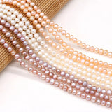 5-5.5mm Natural Freshwater Pearl Beads - DIY Bracelet Necklace Making