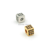 Micro Pave CZ Square Beads for DIY Bracelets or Necklaces