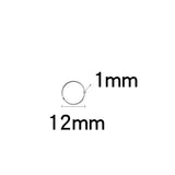 304 Stainless Steel Key Ring Key Chain Round Flat Line Key Ring Keychain